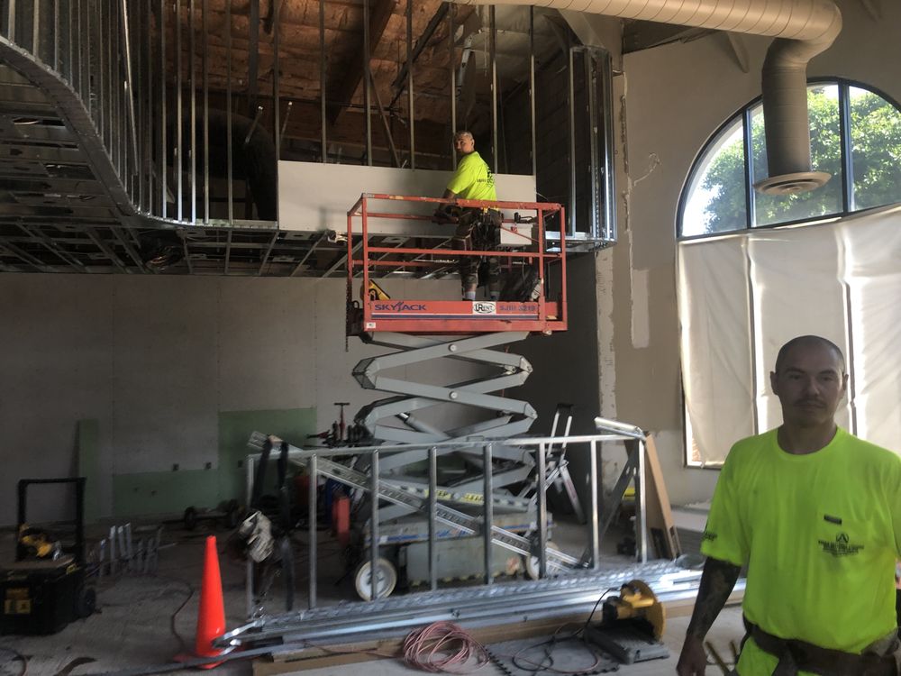 Job-Site Framing Progress — ARIAS INTERIOR SYSTEMS